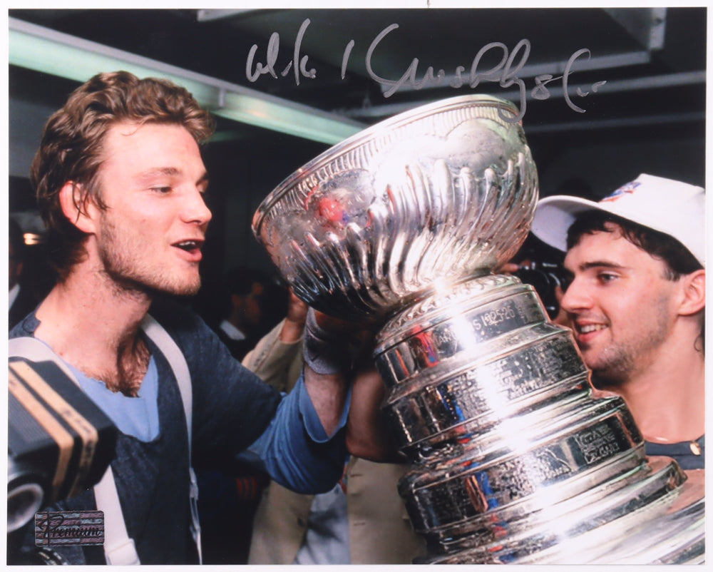 Mike Krushelnyski Signed Oilers 8x10 Photo (Premium Autographs)