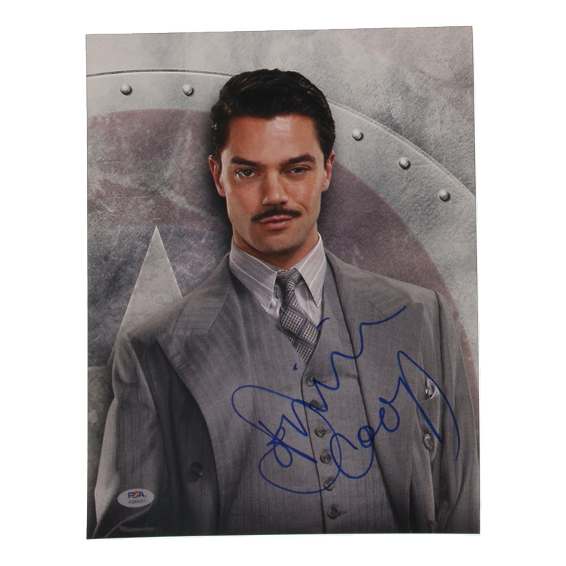 Dominic Cooper Signed (PSA) "Captain America" 11x14 Photo - Howard Stark