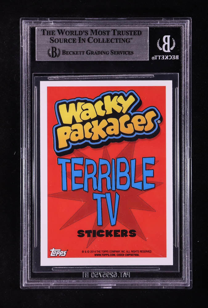 Scott Innes Signed 2014 Wacky Packages Series 1 Terrible TV Scooby's Poo #8 (BGS) Autograph Graded BGS Authentic