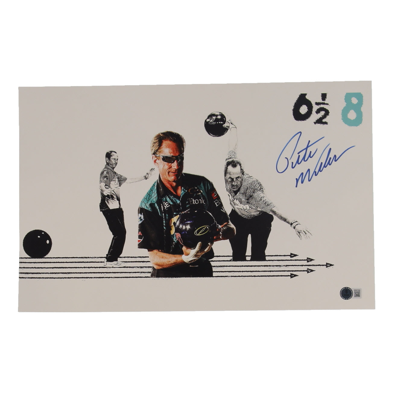 Pete Weber Signed 11x17 Photo (Beckett) - Beckett Witnessed
