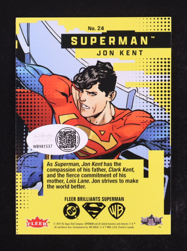 Brandon Routh Signed (JSA) 2025 Fleer Brilliants Superman Jon Kent #24