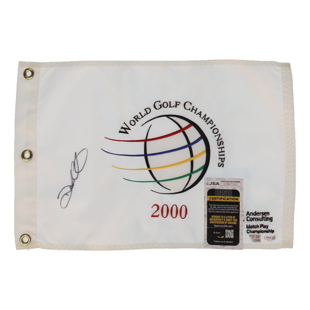 Darren Clarke Signed (Fanatics & JSA) 2000 World Golf Championships Golf Pin Flag