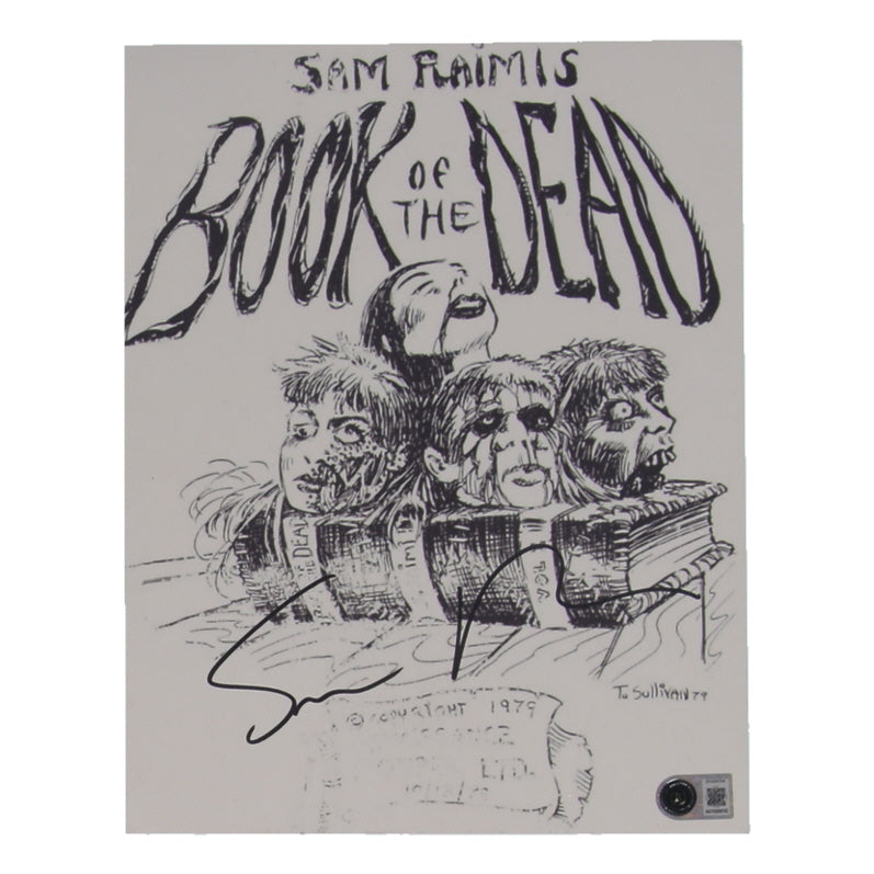 Sam Raimi Signed (Beckett) "Book Of The Dead" 8.5x11 Script Cover - Director