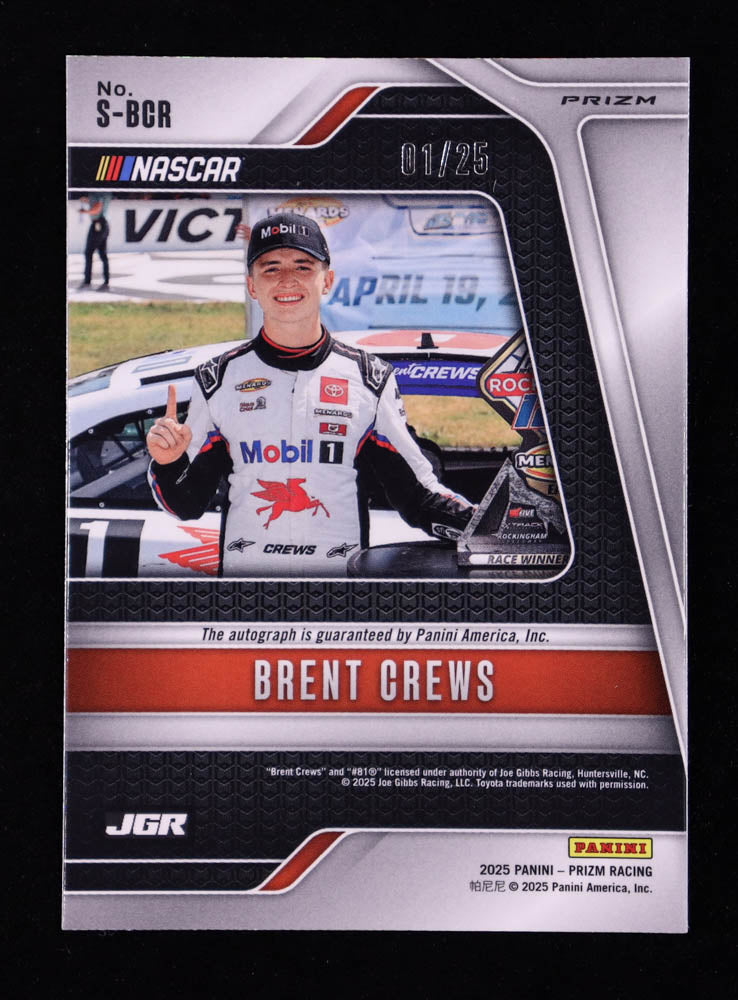 Brent Crews 2025 Panini Prizm Scripts Prizms Mojo #6 #01/25 RC - Rookie Card | Serially Numbered #1 / 25