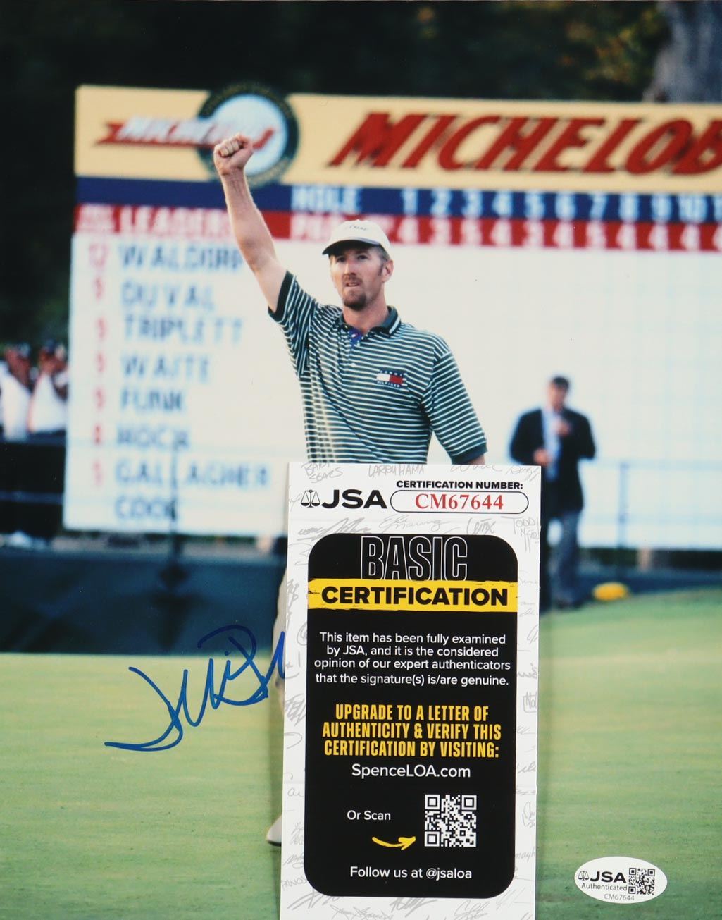 David Duval Signed 8x10 Photo (JSA)