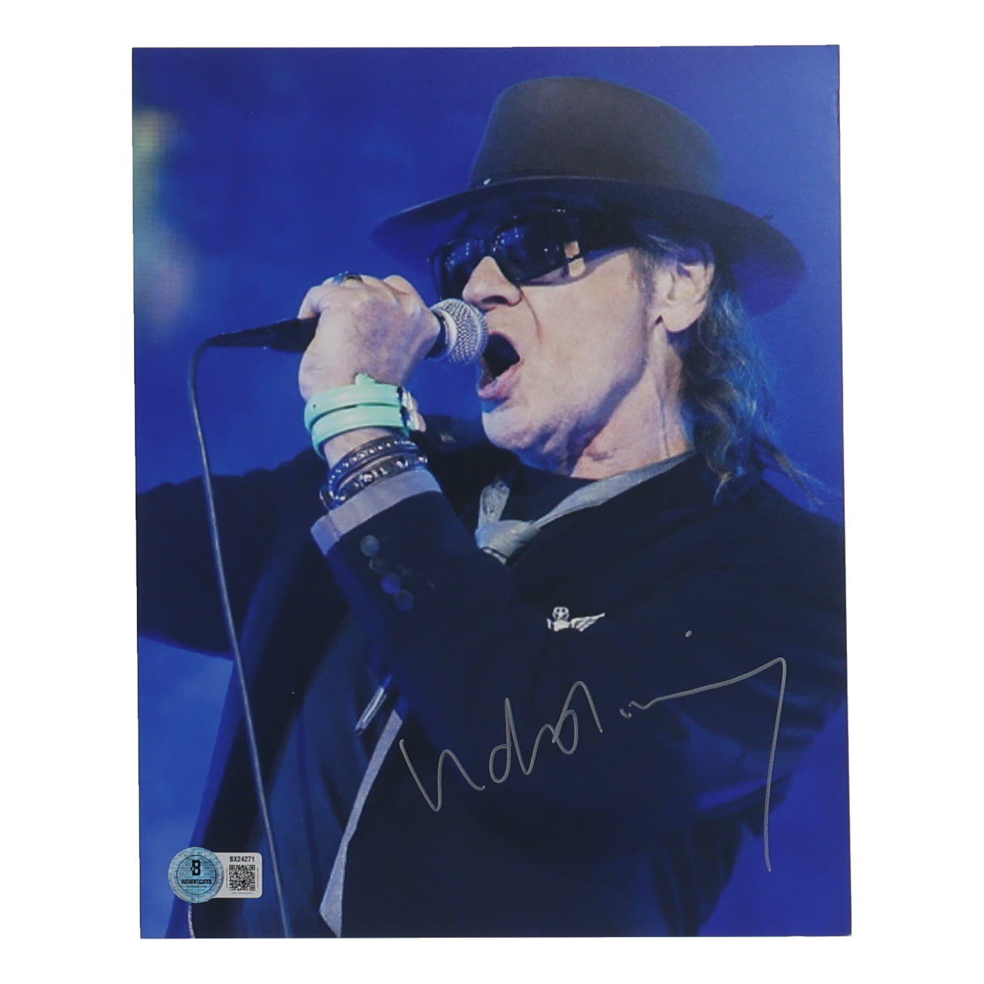 Udo Lindenberg Signed 8x10 Photo (Beckett) - German Rock Icon