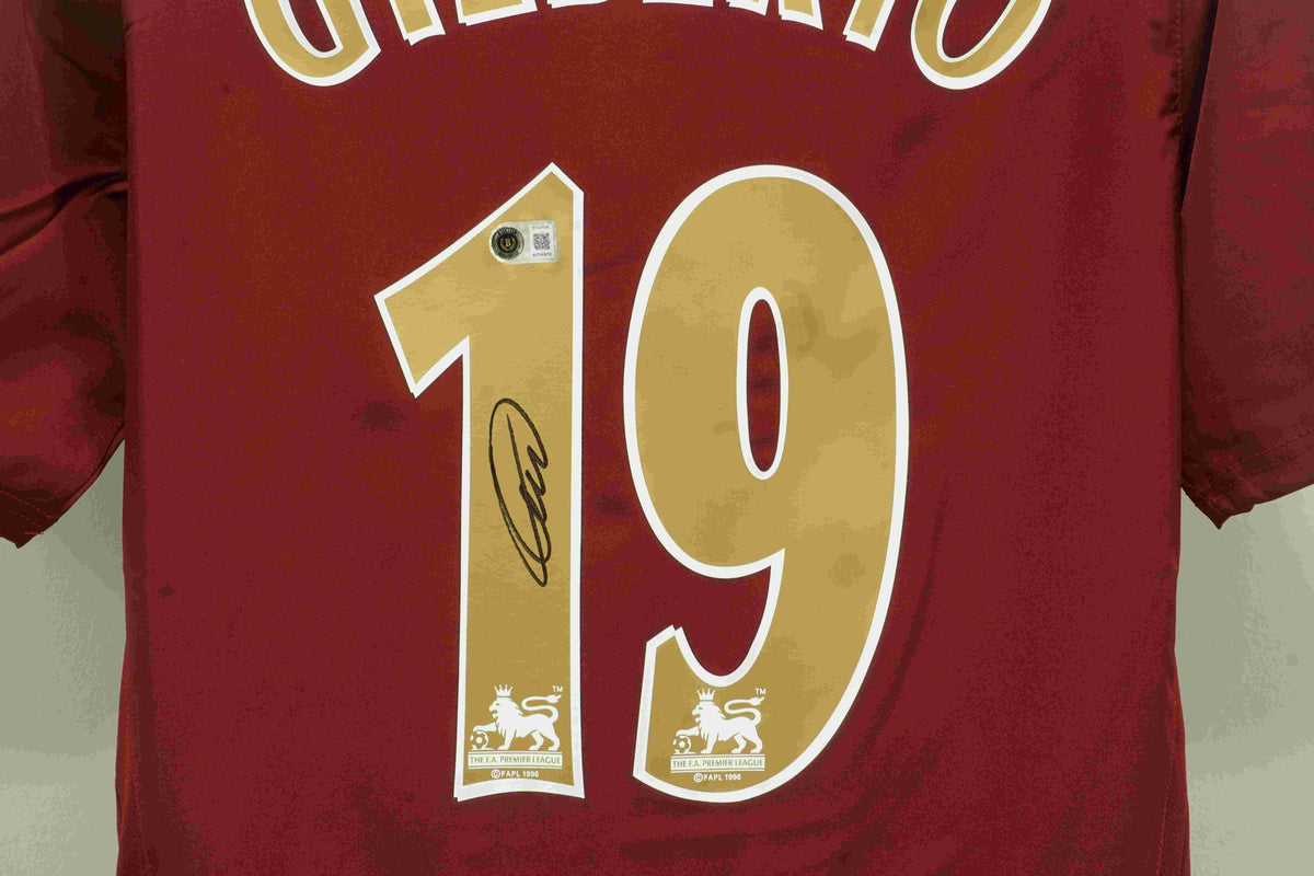 Gilberto Silva Signed Arsenal Nike Authentic Jersey (Beckett)