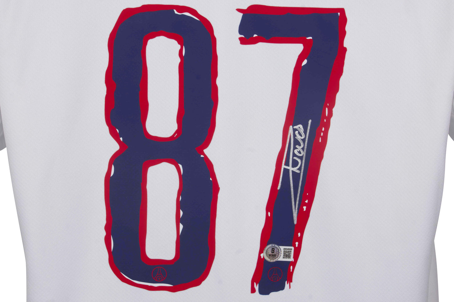 Joao Neves Signed (Beckett) Paris Saint-Germain Nike Authentic Jersey