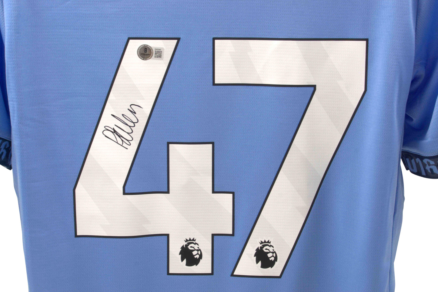 Phil Foden Signed (Beckett) Manchester City Puma Authentic Jersey