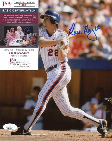 Ray Knight Signed New York Mets 8x10 Photo (JSA COA)