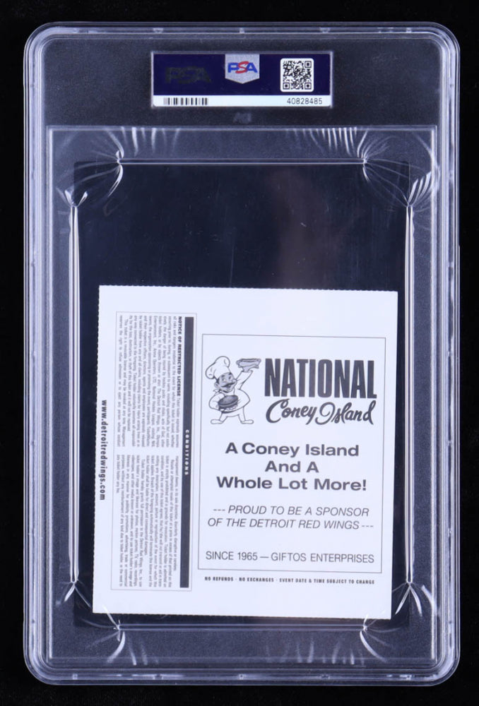 Nicklas Lidstrom Signed 2002 Stanley Cup Finals Home Game 2 Ticket Stub (PSA) - Autograph Graded PSA Authentic
