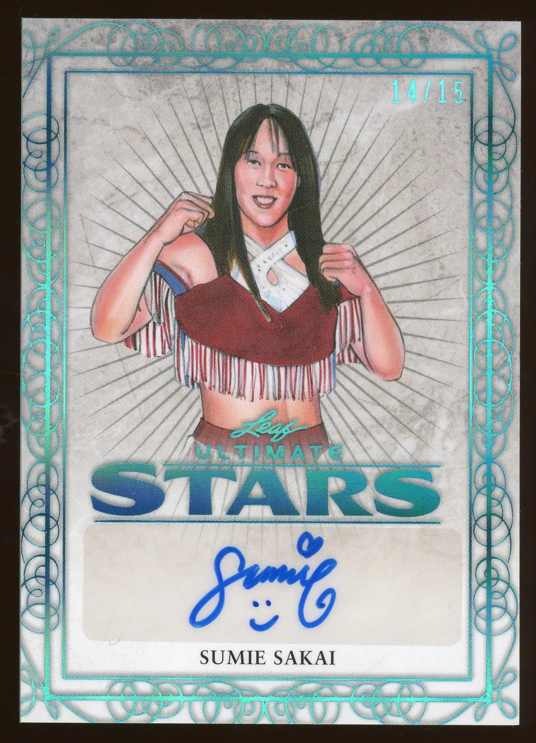 Sumie Sakai 2020 Leaf Ultimate Autograph Card- 14/15