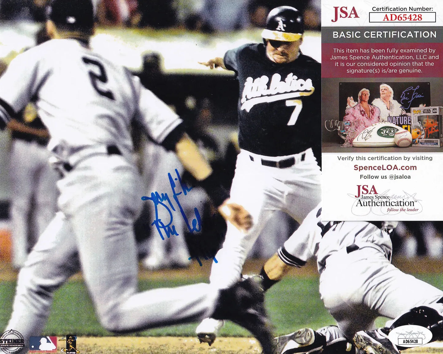 Jeremy Giambi “The Jeter Flip” Signed (JSA COA) Oakland Athletics 8×10 Photo