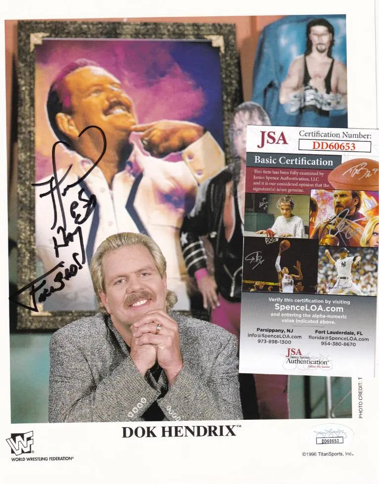 Michael Hayes/Dok Hendrix Signed 8×10 Photo (JSA COA)