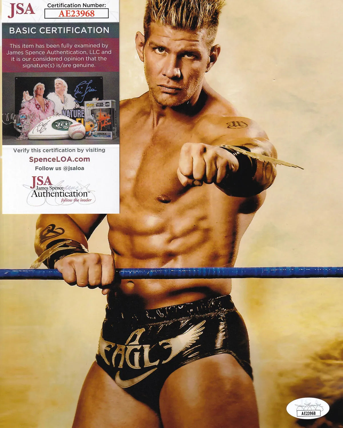 Mark Jindrak “2022” Signed WWE 8×10 Photo (JSA COA)