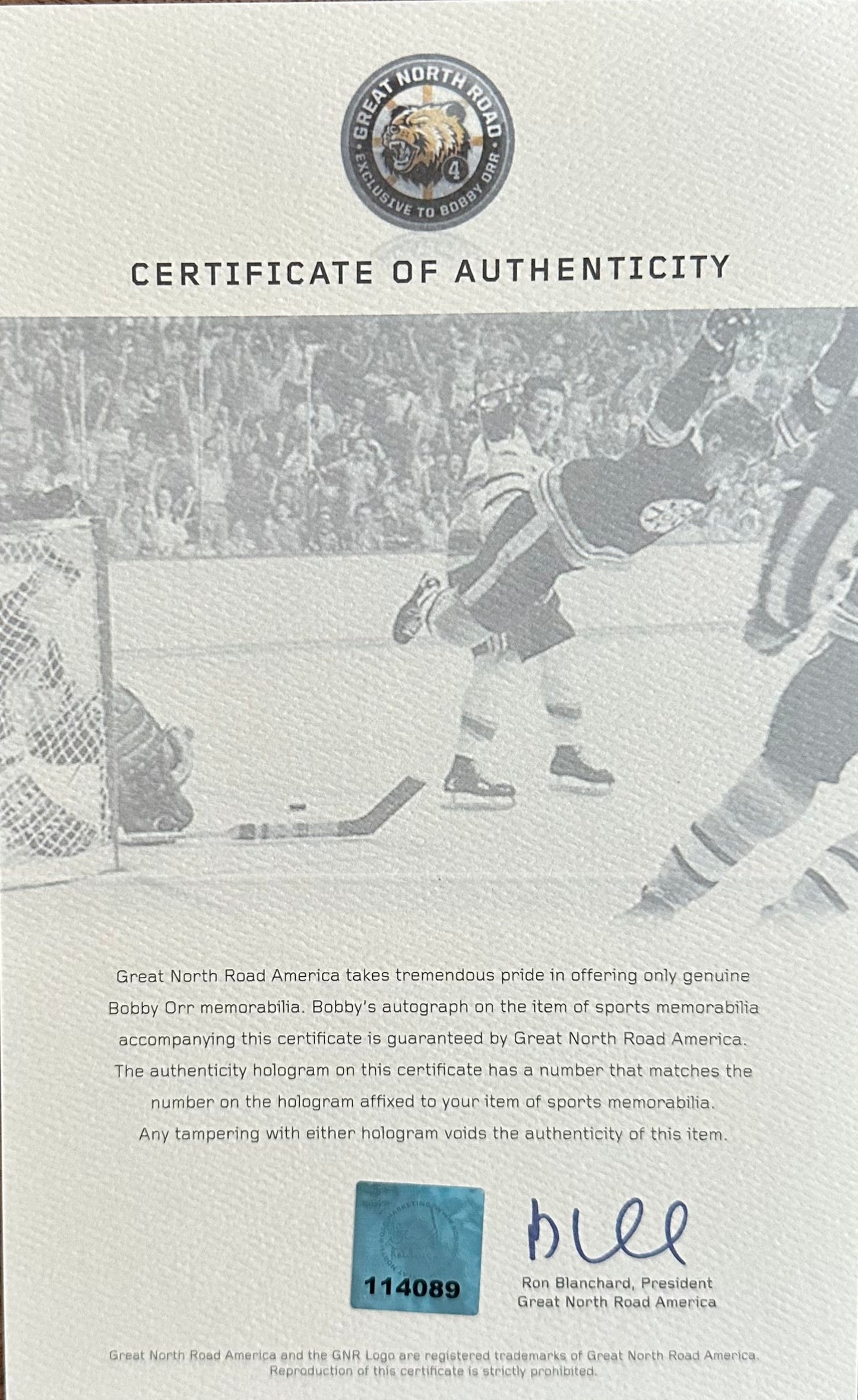 Bobby Orr Signed 16x20 Photo Collage - Official Bobby Orr Hologram & COA
