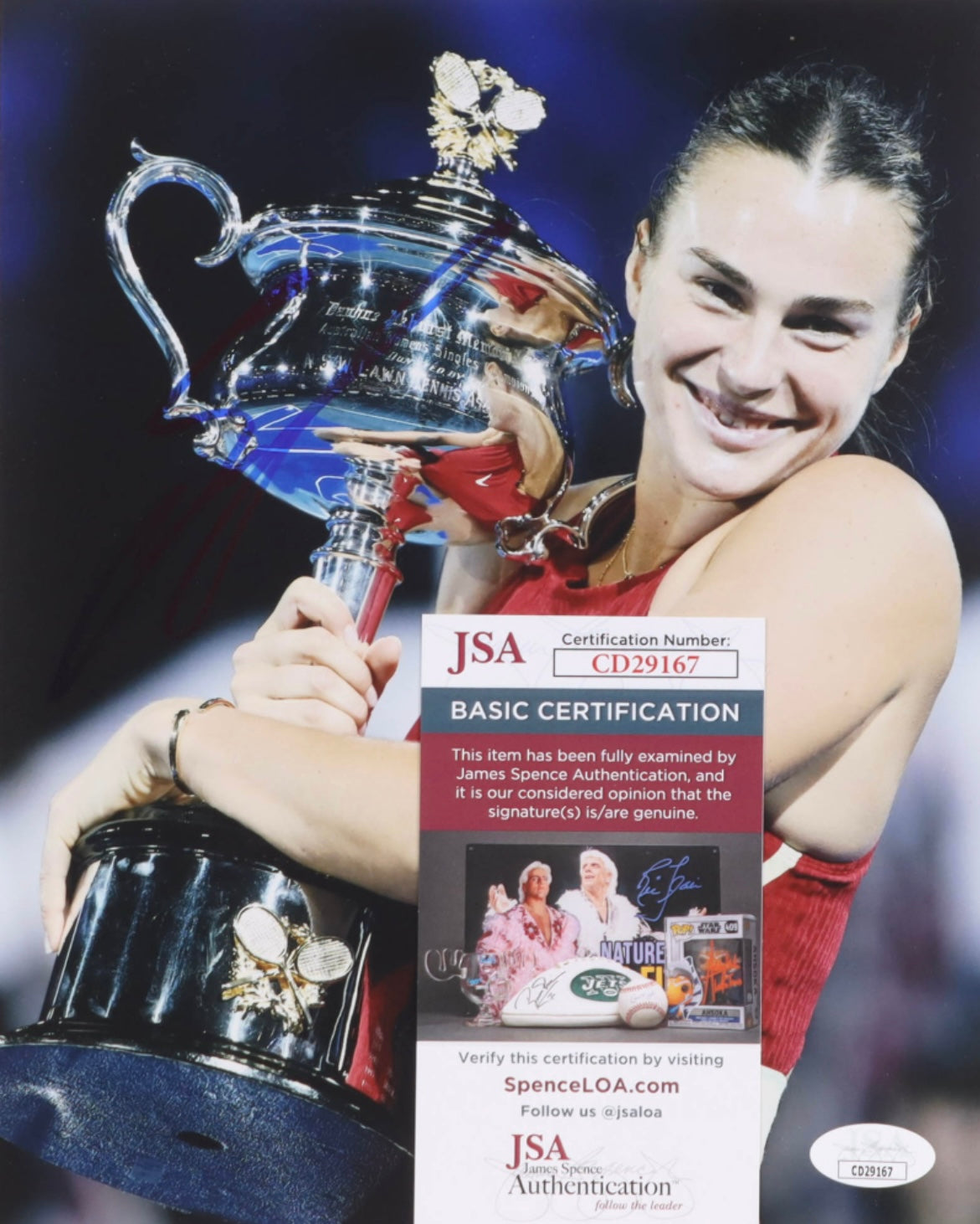 Aryna Sabalenka Signed 8x10 Photo (JSA)