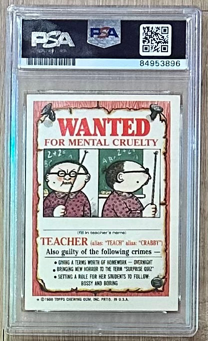 U.S. Navy SEAL Robert O'Neill Signed 1986 "Snooty Sam" Garbage Pail Kids (PSA 10) - U.S. Navy SEAL Who Killed Osama Bin Laden / PSA In-The-Presence