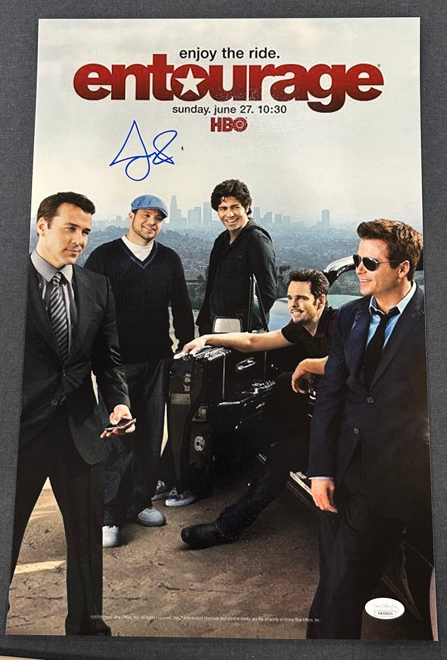 Jeremy Piven Signed "Entourage" 11x17 Poster (JSA)