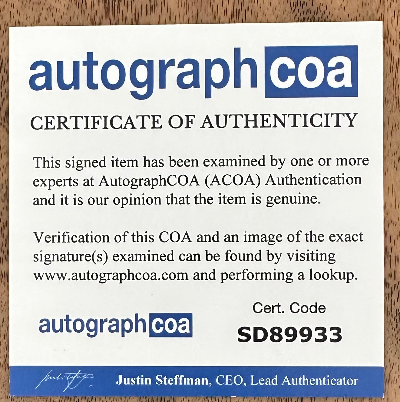 Tati Gabrielle Signed (ACOA) "You" 11x17 Photo Inscribed "Thanks, Love" - Marienne Bellamy