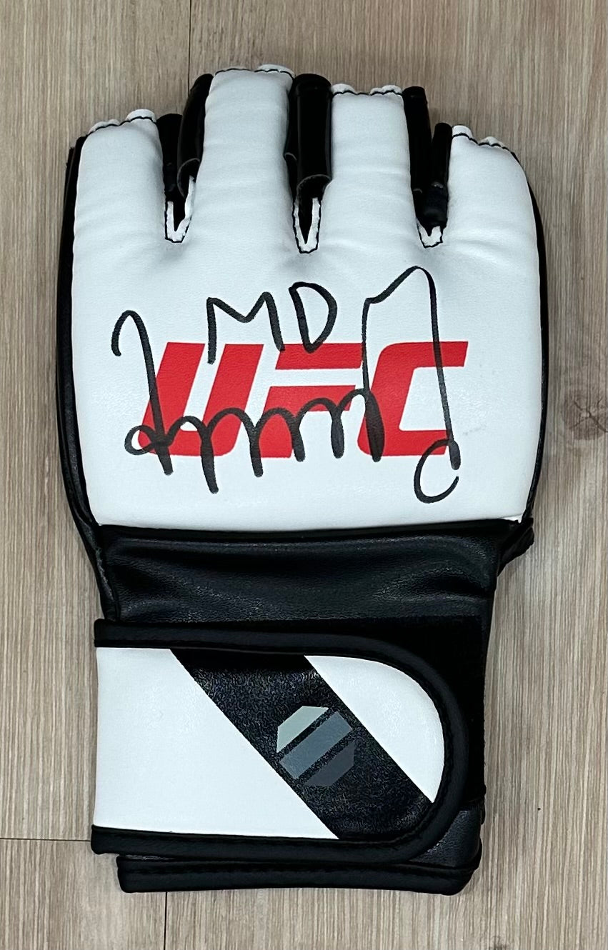 Merab Dvalishvili "The Machine" Signed UFC Glove (Beckett) Beckett Witnessed
