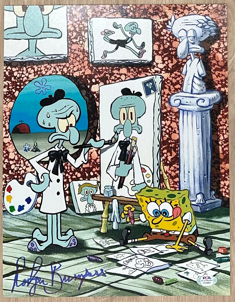 Rodger Bumpass Signed (PSA) "SpongeBob SquarePants" 11x14 Photo - PSA In-the-Presence