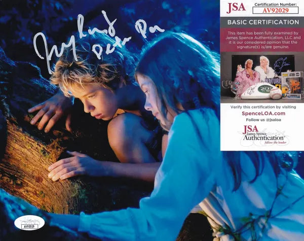 Jeremy Sumpter “Peter Pan” Signed 8×10 Photo (JSA COA)