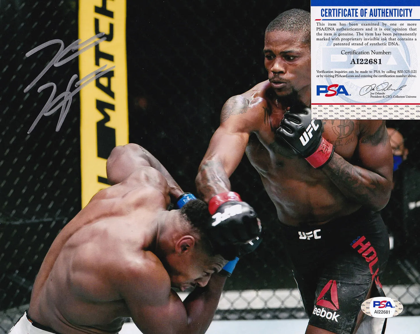 Kevin Holland Signed UFC 8×10 Photo (PSA/DNA COA)