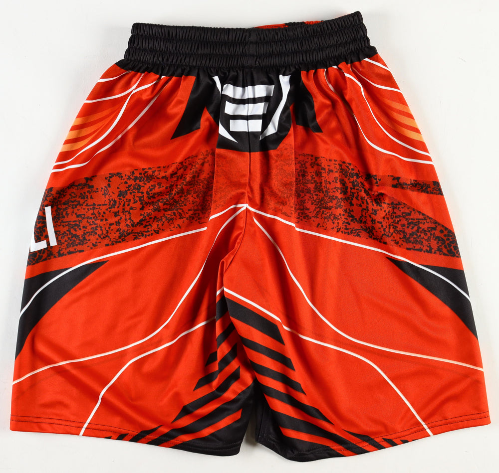 Merab Dvalishvili Signed (Beckett) "The Machine" Custom Fight Shorts - Beckett Witnessed