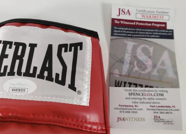 Ray Mancini “Boom Boom” Signed Red Everlast Boxing Glove (JSA Witness COA)