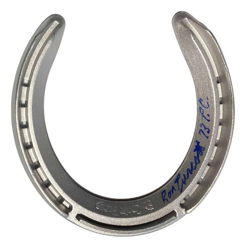 Ron Turcotte Signed (JSA) Horse Shoe Inscribed "TC 73" - Rider of Secretariat