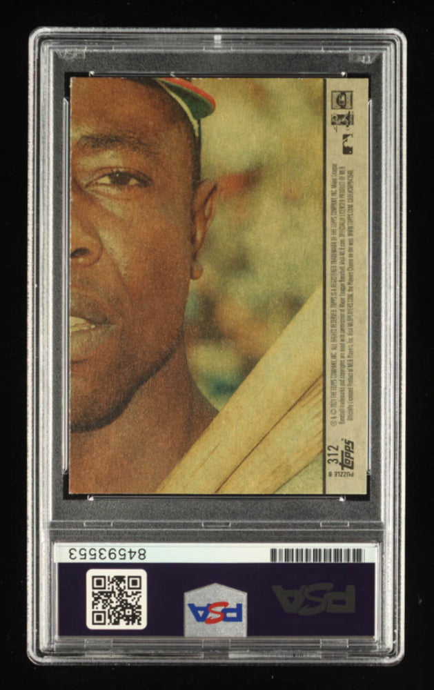 Jesus Sanchez Signed 2021 Topps Heritage #312 IA RC (PSA) - Rookie Card