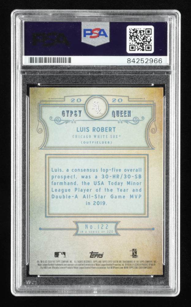 Luis Robert Signed 2020 Topps Gypsy Queen #122 RC (PSA) - Rookie Card