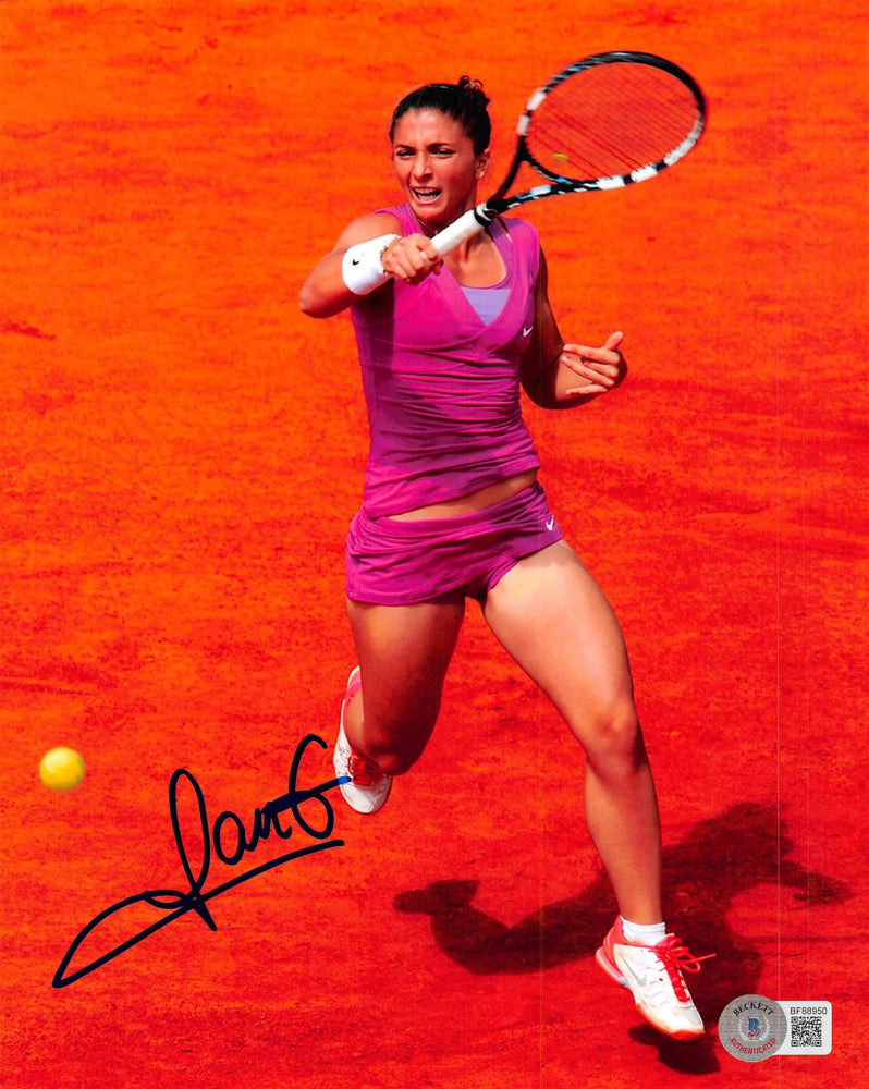 Sara Errani Signed 8x10 Photo (Beckett)