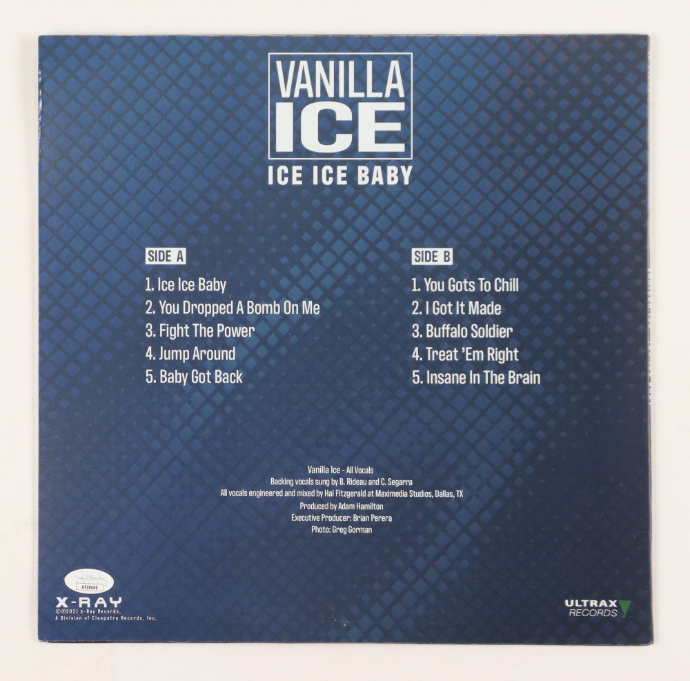 Vanilla Ice Signed (JSA) "Ice Ice Baby" 1990 LP Vinyl Record Album