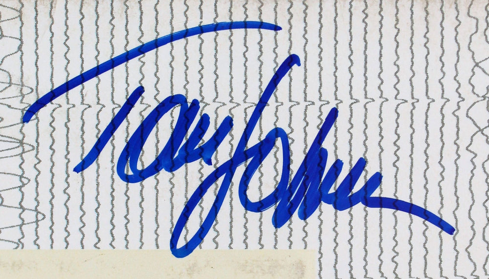 Tom Johnston Signed (Beckett) "Livin'On The Fault Line" Album Cover - The Doobie Brothers