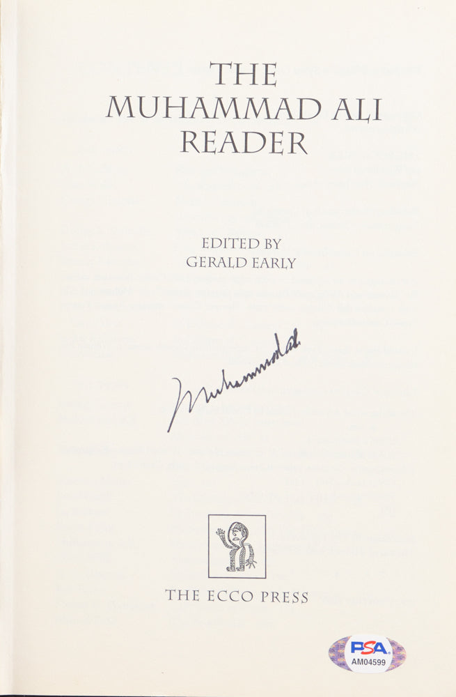 Muhammad Ali Signed (PSA) "The Muhammad Ali Reader" Hardcover Book