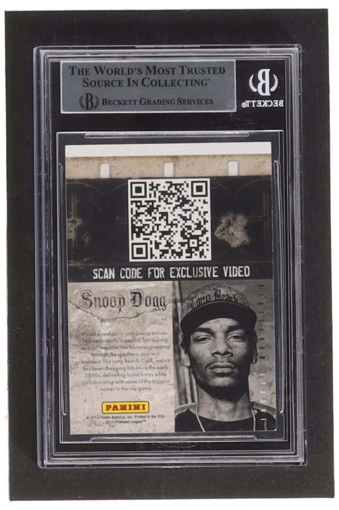 Snoop Dogg Signed 2013 Panini Black Friday HRX (BGS)