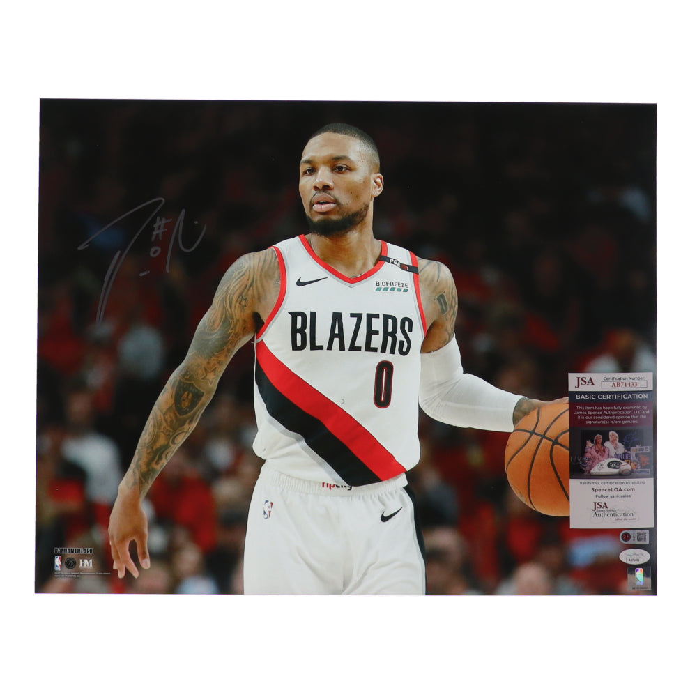 Damian Lillard Signed Trail Blazers 16x20 Photo (JSA & Lillard)
