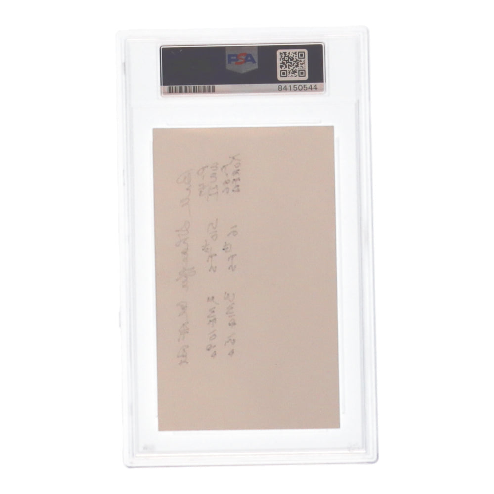 William "Bill" Floyd Shaeffer Signed Cut (PSA) - US Air Force Ace - WWII