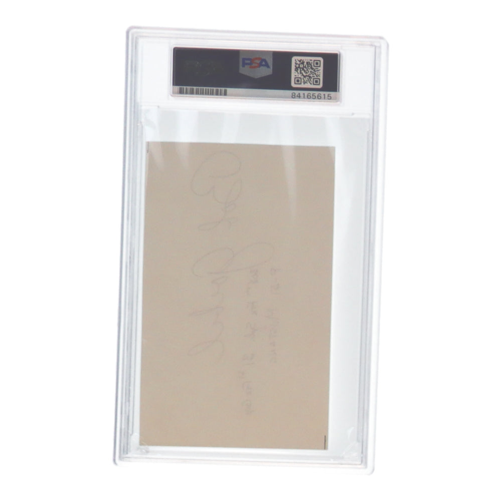 Robert Goebel Signed Cut with Inscription (PSA) - WWII Double Ace