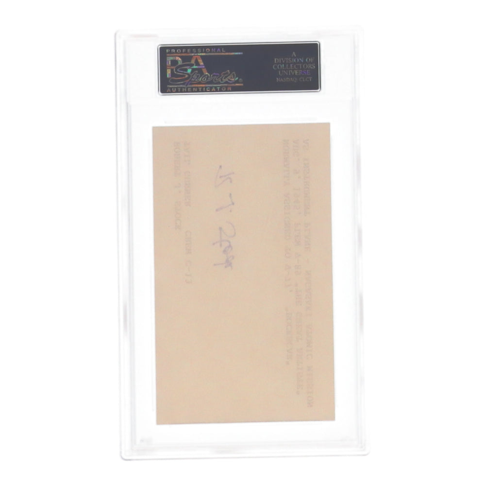 Robert J. Stock Signed Cut (PSA) - WWII 393rd Bombardment Squadron - Bockscar