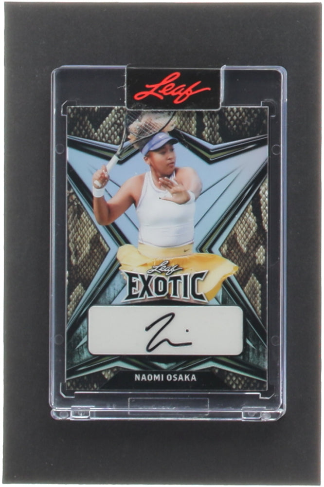 Naomi Osaka 2022 Leaf Exotic Autographs Snakeskin #EANO1 #6/10 - Serially Numbered #6 / 10