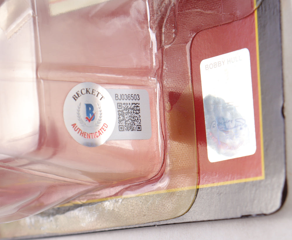 Bobby Hull Signed (Beckett) 1995 Timeless Legends Action Figure Inscribed "HOF 1983"