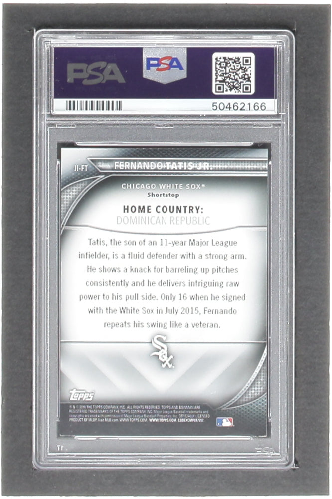 Fernando Tatis Jr. Signed 2016 Bowman International Ink #IIFT RC (PSA 8 | Autograph Graded PSA 10) - Rookie Card