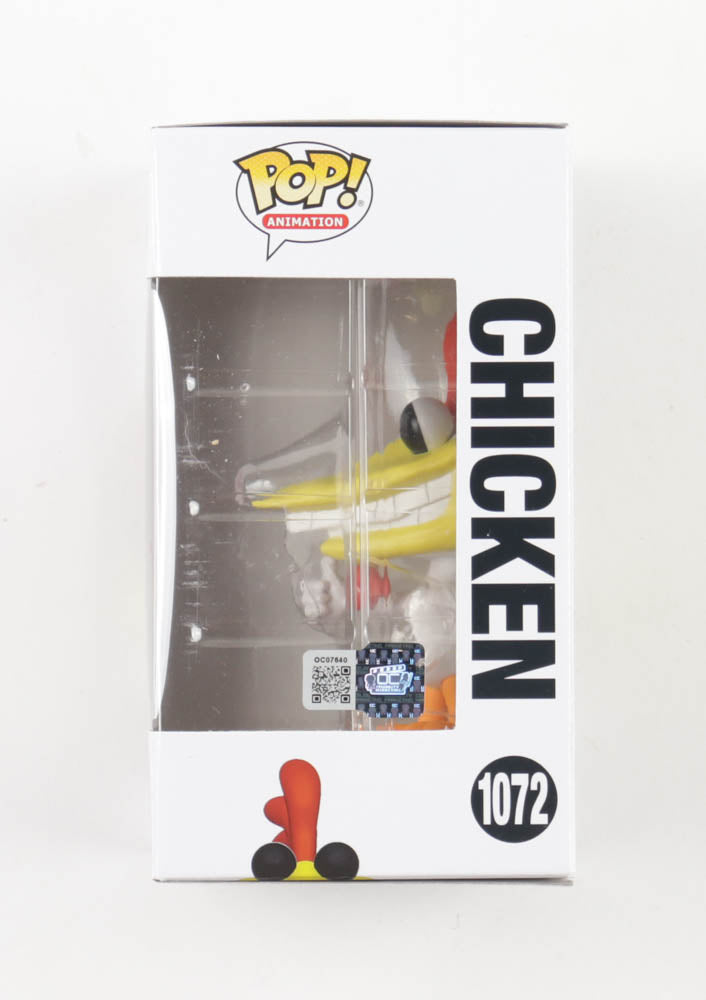 Charlie Adler Signed "Cartoon Network" #1072 Chicken Funko Pop Vinyl Figure Inscribed "Chicken" (OC Celebrity Marketing)