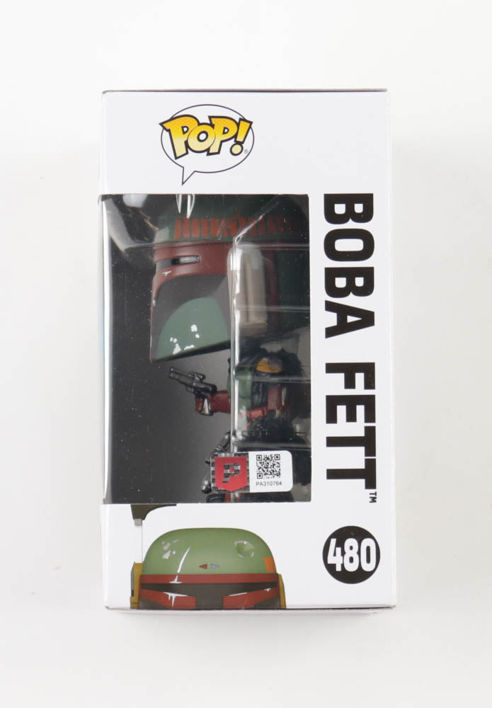 John Morton Signed "Star Wars" #480 Boba Fett Funko Pop! Bobble-Head Vinyl Figure (PA)