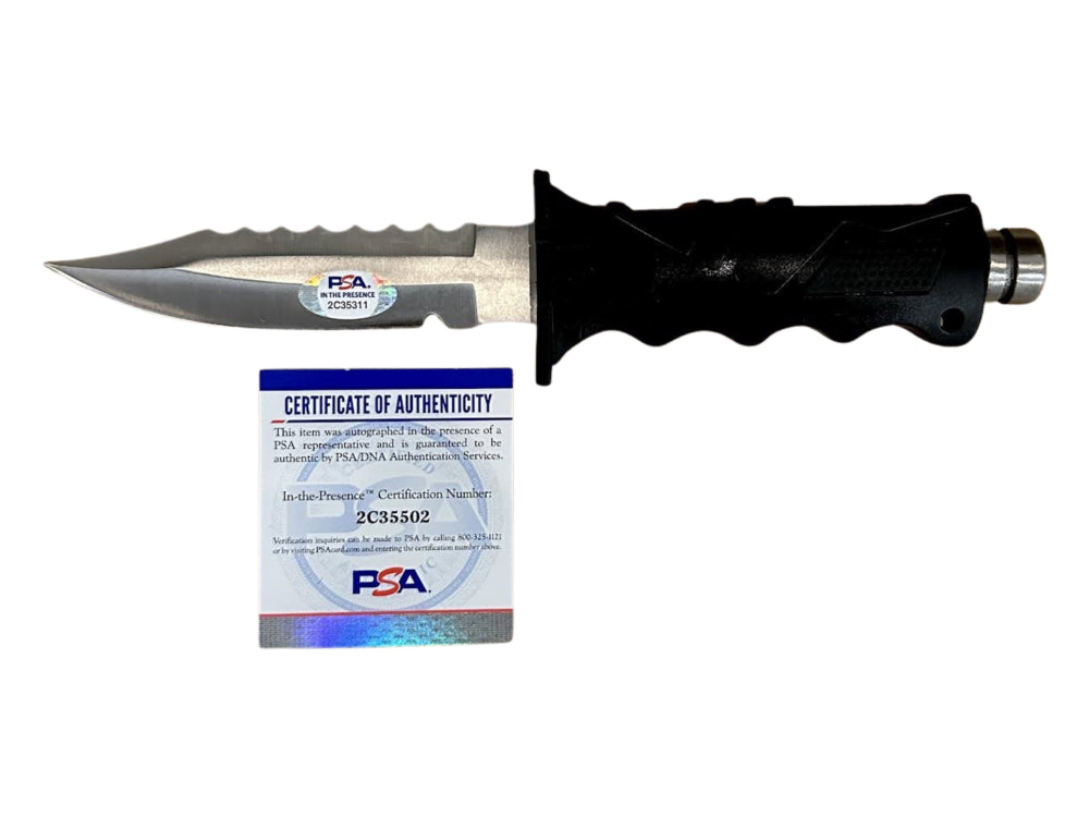 Robert O'Neill Signed (PSA) Navy SEAL Team Six Diver Knife - U.S. Navy Seal Who Killed Osama Bin Laden - PSA In-the-Presence