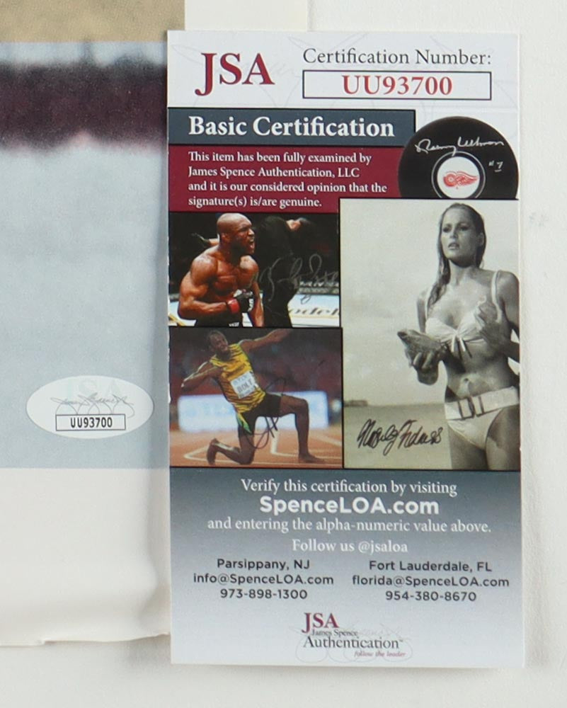 Vladislav Tretiak Signed Soviet Union National Team 19x22.5 Poster (JSA)