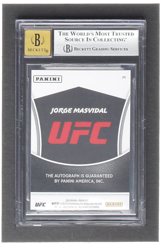 Jorge Masvidal 2021 Panini Industry Summit Autographs #JM (BGS 8 | Autograph Graded BGS 10)